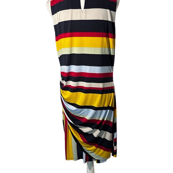 Julia Jordan Striped Knee Length Sleeveless Dress - Picture 3 of 5